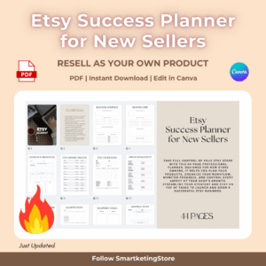 Etsy Success Planner for New Sellers