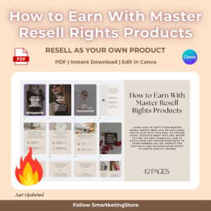 How to Earn With Master Resell Rights Products