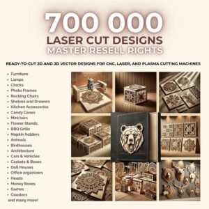 700K Laser Cut Designs