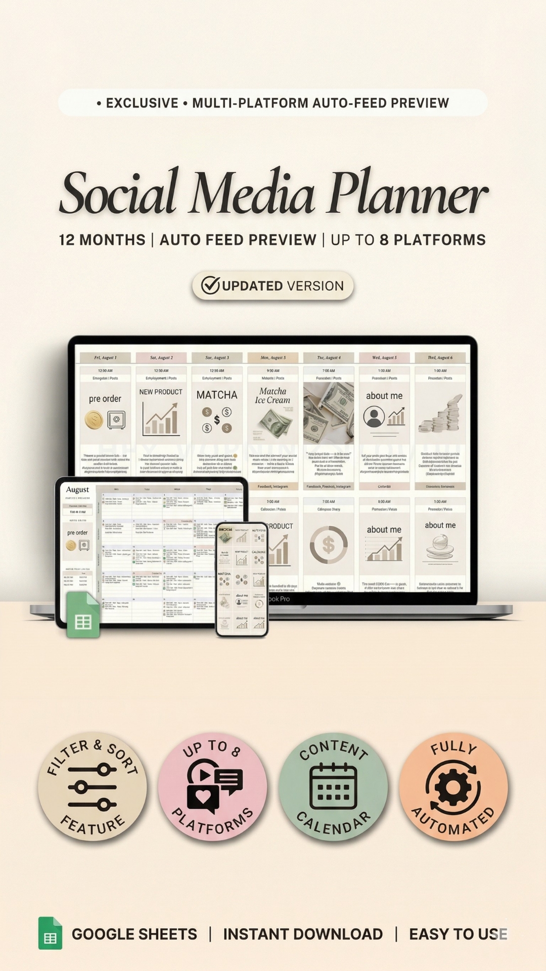 Social Media Planner Mobile – View 1