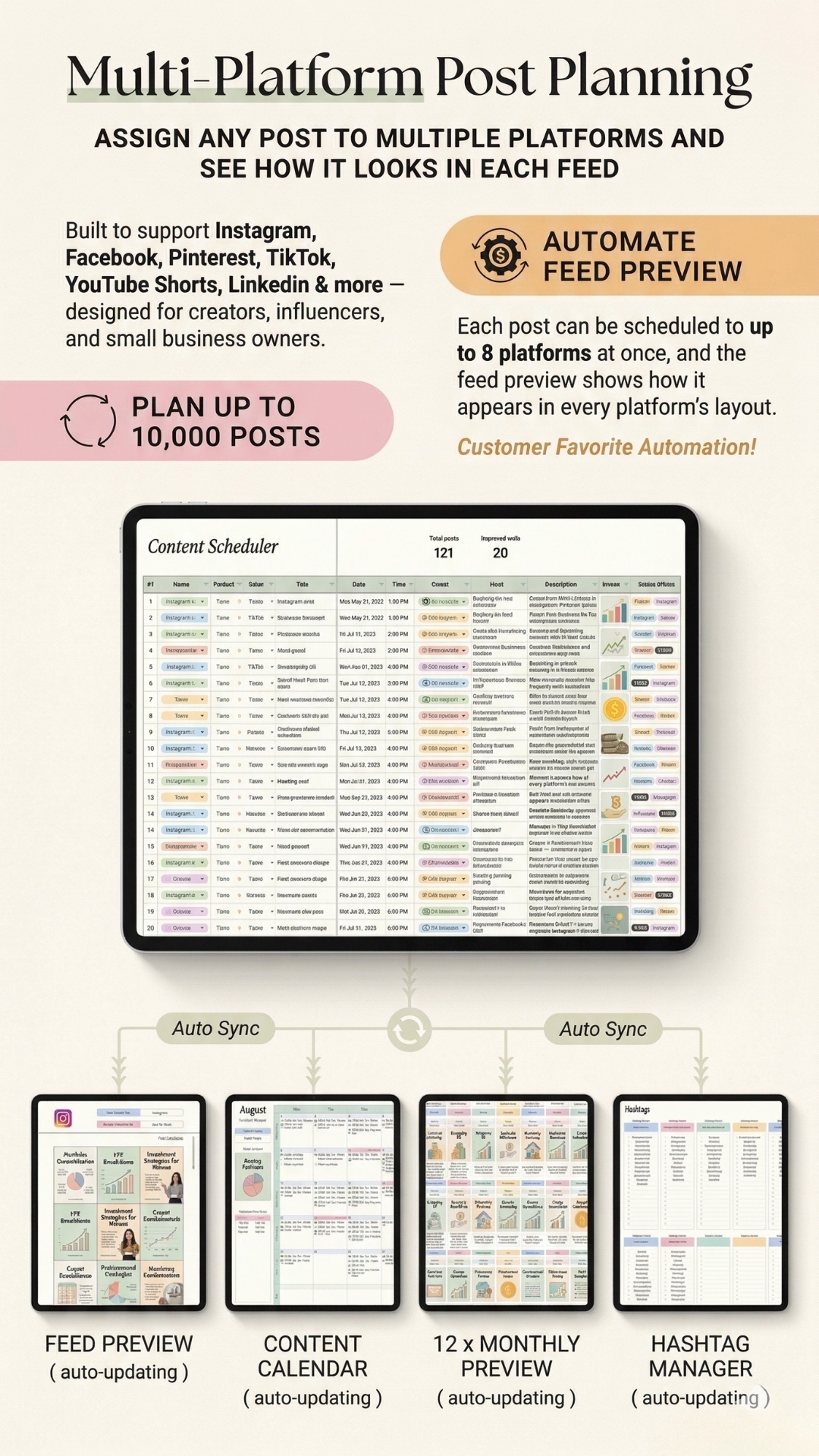 Social Media Planner Mobile – View 2